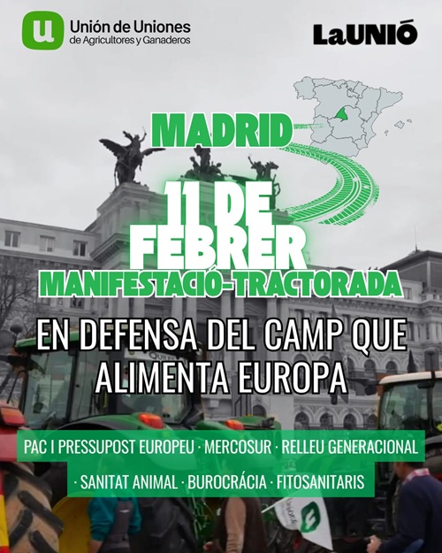 Cartell manifestació tractorada