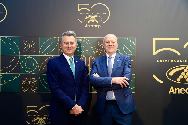 Alejandro Monzón, Presidente de Anecoop y Joan Mir, Director General de Anecoopl