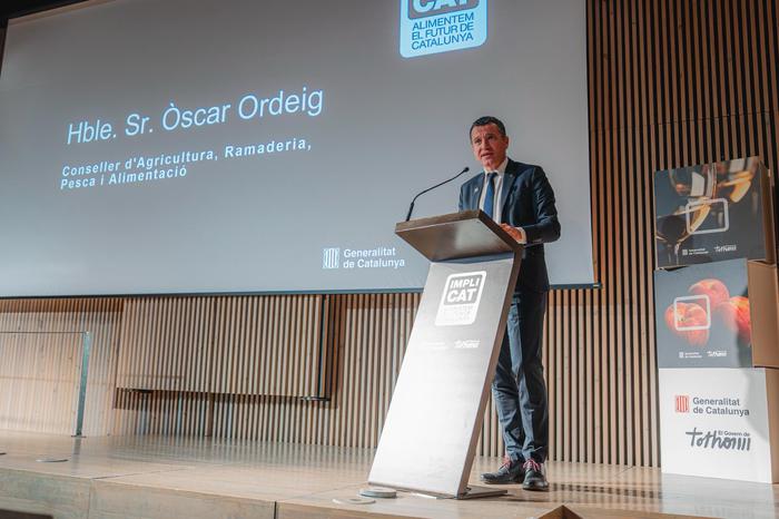 El Conseller Ordeig durante el acto
